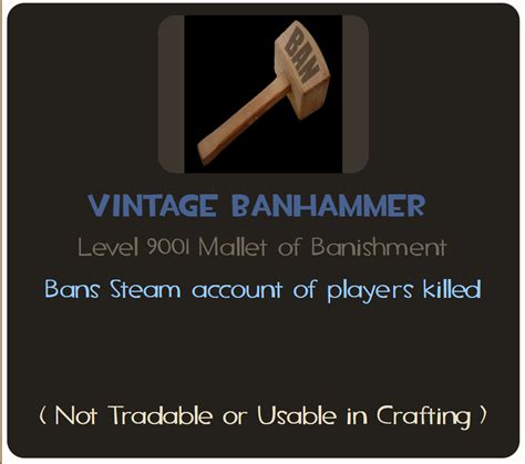 vintage ban hammer